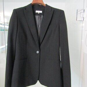 CALVIN KLEIN Black Blazer Jacket Coat---Lined--Size 8